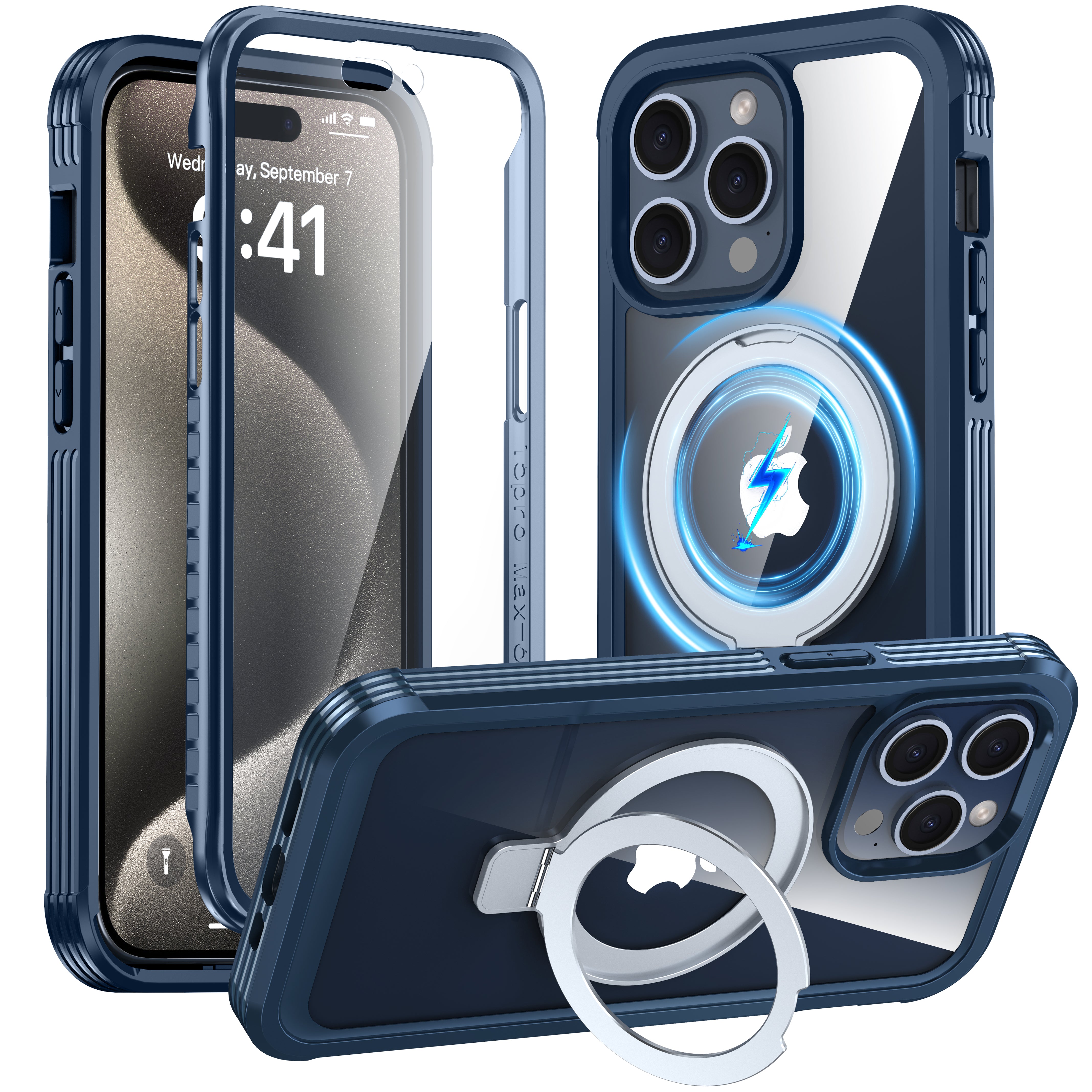 GUSTAVE | Magnetic Stand for iPhone 15 Pro Max Case