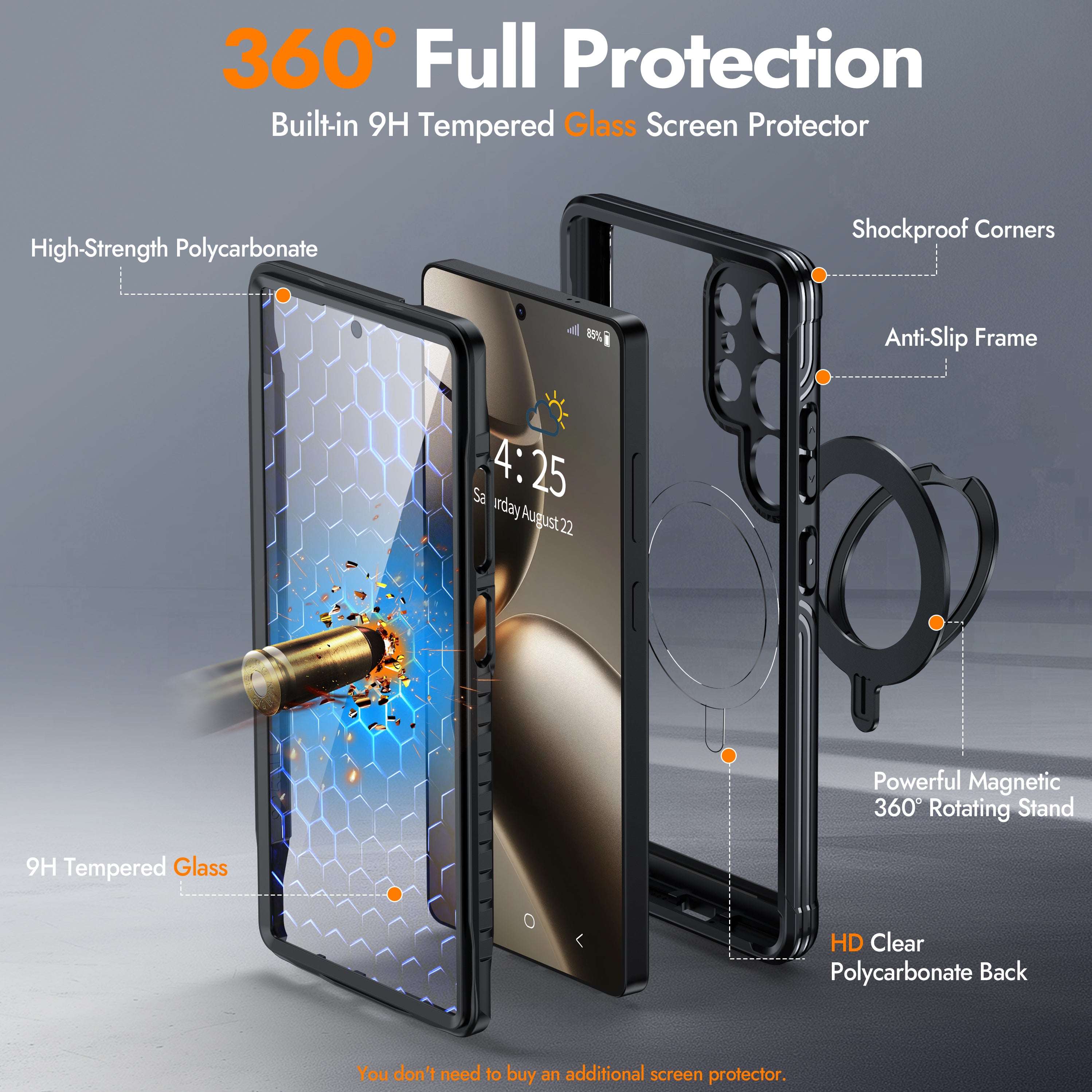 GUSTAVE | Magnetic stand for Samsung Galaxy S25 Series Case
