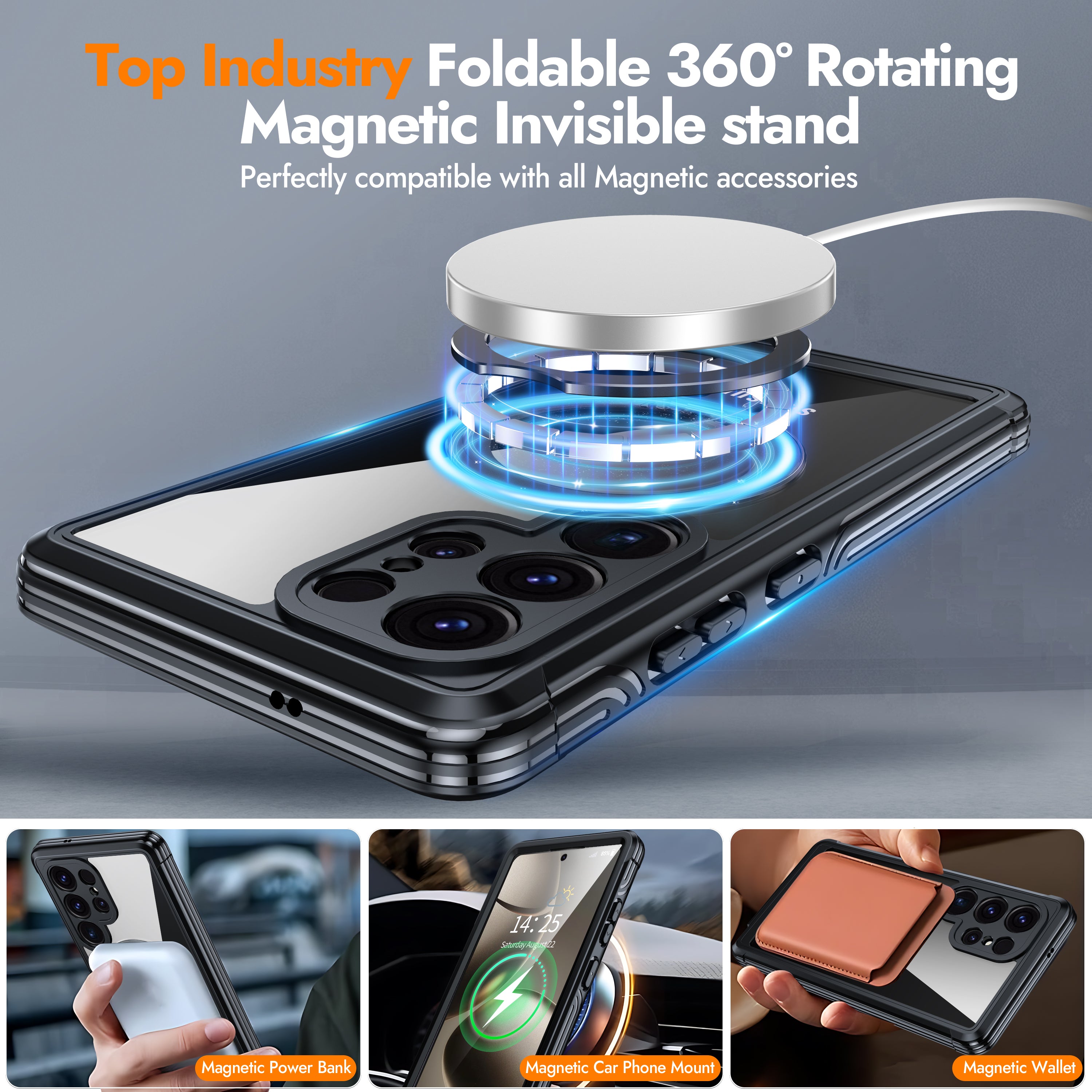 GUSTAVE | Magnetic stand for Samsung Galaxy S25 Series Case