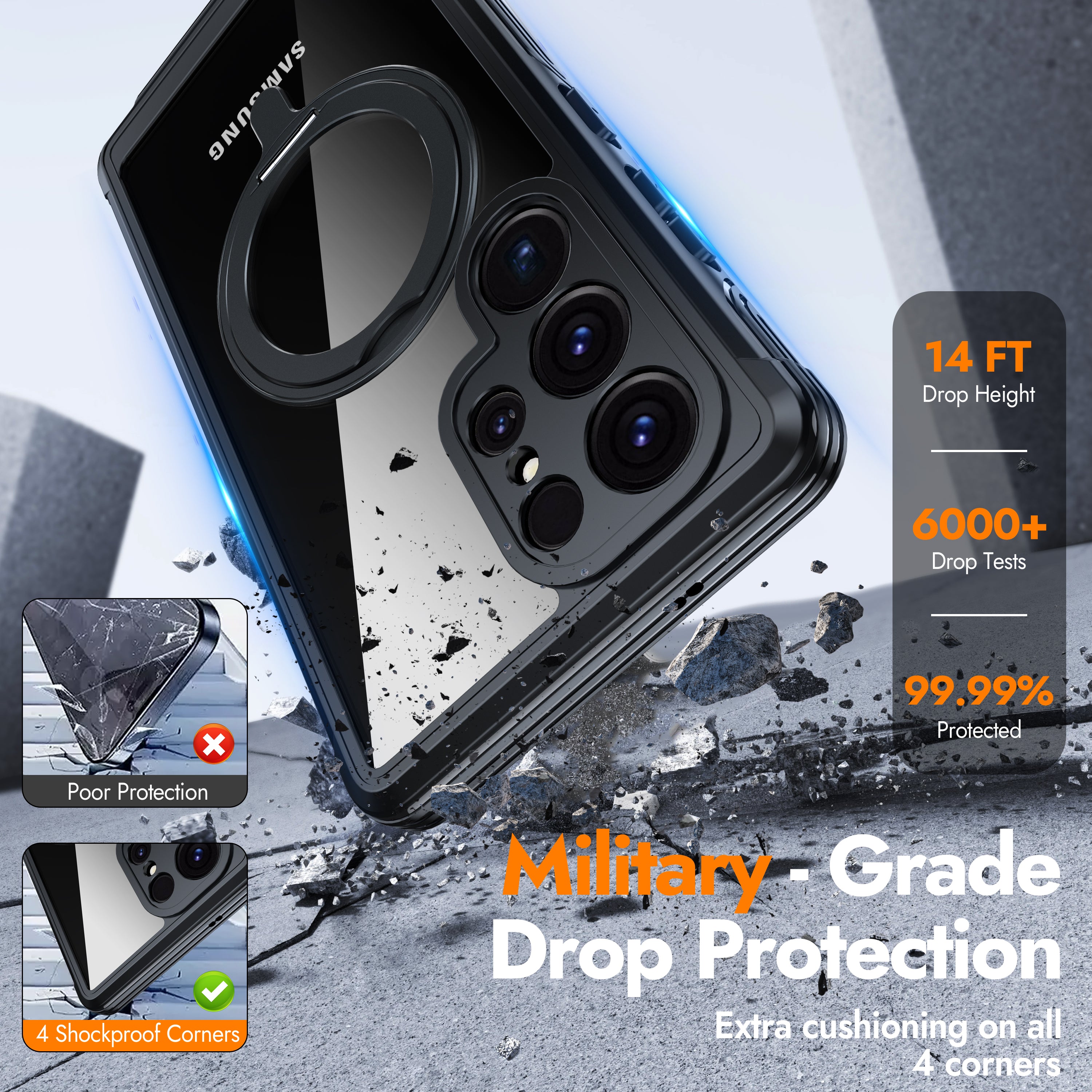 GUSTAVE | Magnetic stand for Samsung Galaxy S25 Series Case